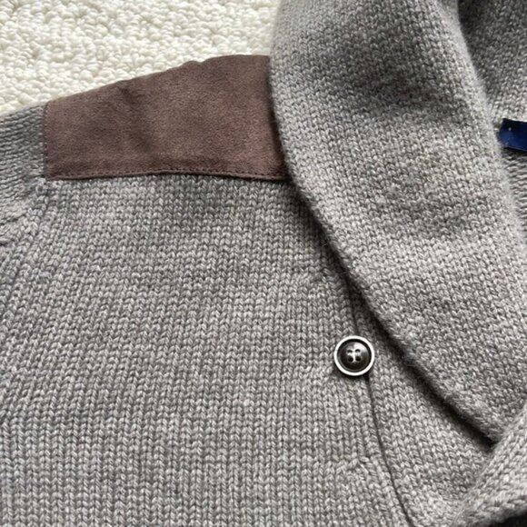 Gran Sasso Italy Men’s 100% Wool Gray Sweater Size 54 Large - Picture 2 of 13
